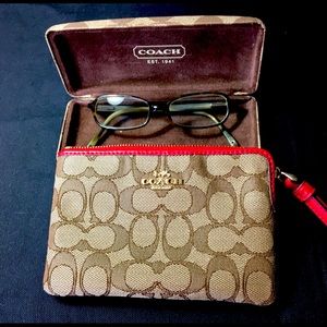 Coach wristlet and glass case